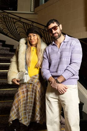 Amel Benzaquen , Cyril Benzaquen au défilé Drôle de Monsieur Collection Prêt à Porter Mode Masculine Automne Hiver 2026 2027 lors de la Fashion Week de Paris PFW , le 22 janvier 2026 Jeremy Melloul Bestimage Photocall Drole de Monsieur Fashion Show Menswear Collection Fall Winter 2026 2027 during Paris Fashion Week on January 22, 2026 Paris France  Copyright: xJeremyxMelloulx xBestimagexJeremyxMelloulx xBestimagex