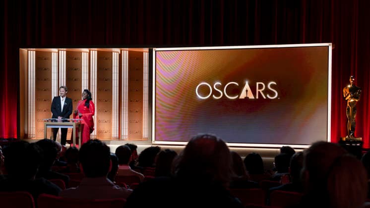 January 22, 2026, Los Angeles, California, USA: LEWIS PULLMAN and DANIELLE BROOKS speak onstage during the 98th OscarsÃ‚Â® Nominations Announcement. Los Angeles USA - ZUMAb173 20260122_aap_b173_004 Copyright: xBillyxBennightx
