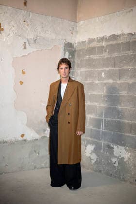 PFW Dries Van Noten photocall Mattia Stanga attends the Dries Van Noten Menswear Fall Winter 2026-2027 show as part of Paris Fashion Week on January 22, 2026 in Paris, France. Photo by Eliot Blondet ABACAPRESS.COM Paris France France  Copyright: xBlondetxEliot ABACAx