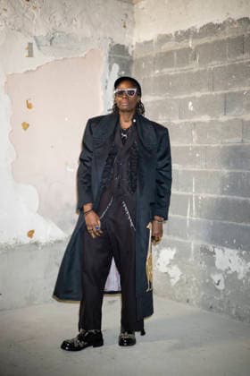 PFW Dries Van Noten photocall Mickalene Thomas attends the Dries Van Noten Menswear Fall Winter 2026-2027 show as part of Paris Fashion Week on January 22, 2026 in Paris, France. Photo by Eliot Blondet ABACAPRESS.COM Paris France France  Copyright: xBlondetxEliot ABACAx