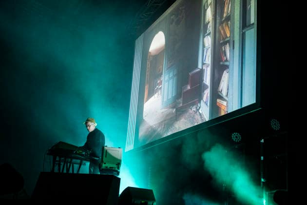 Audiovisual performance by American film sound designer and composer Dean Hurley, long-time collaborator of David Lynch, January 22, 2026, Center for Contemporary Art, DOX, Prague. The event was part of the accompanying program for the exhibition David Lynch: Up in Flames. (CTKxPhoto VitxSimanek) CTKPhotoP2026012211059  CTKPhotoP2026012211059
