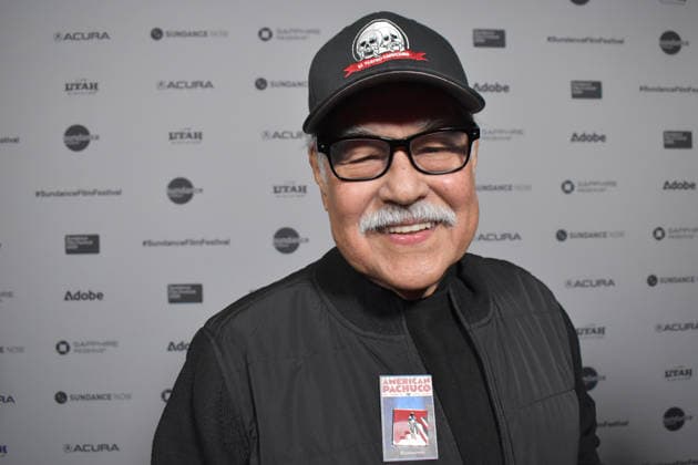 Director, playwright and activist Luis Valdez poses during the opening of the Sundance Film Festival in Park City, Utah United States 22 January 2026. American Pachuco: The Legend of Luis Valdez burst onto the opening day of the Sundance Film Festival, championing Latino identity in the United States at a critical time for migrant communities through the cultural and political legacy of the iconic Chicano playwright. American Pachuco bursts onto the scene at Sundance as the voice of the Latino resistance in the US !ACHTUNG: NUR REDAKTIONELLE NUTZUNG!  Copyright: xMónicaxRubalcavax AME7446 20260122-55019147557_1