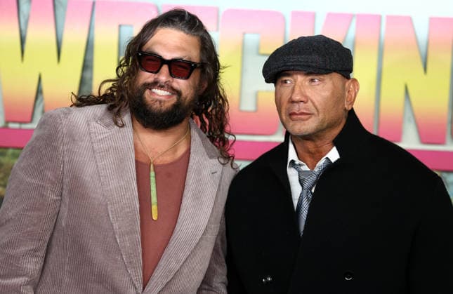 UK: Special Screening of the movie The Wrecking Crew Jason Momoa and Dave Bautista attend the Special Screening of the movie The Wrecking Crew at Cineworld Leicester Square in London, UK. London Cineworld Leicester Square UK Copyright: xFredxDuvalx