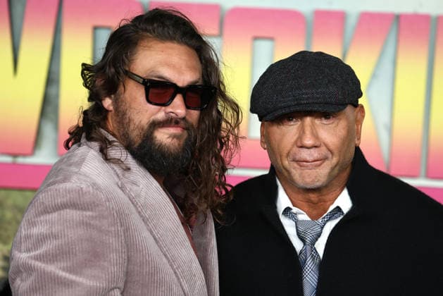 UK: Special Screening of the movie The Wrecking Crew Jason Momoa and Dave Bautista attend the Special Screening of the movie The Wrecking Crew at Cineworld Leicester Square in London, UK. London Cineworld Leicester Square UK Copyright: xFredxDuvalx