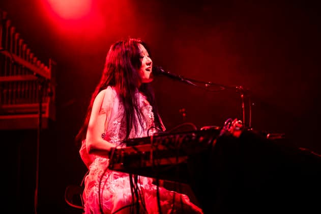 Concert by Hinako Omori in Berlin Concert by Hinako Omori on 22 01 2026 at the sold out Huxleys Neue Welt in Berlin She played in the supporting program of Anna von Hausswolff , Berlin Berlin Germany Neukölln
