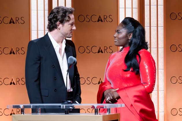 January 22, 2026, Los Angeles, California, USA: LEWIS PULLMAN and DANIELLE BROOKS speak onstage during the 98th Oscar Nominations Announcement. Los Angeles USA - ZUMAb173 20260122_aap_b173_080 Copyright: xBillyxBennightx