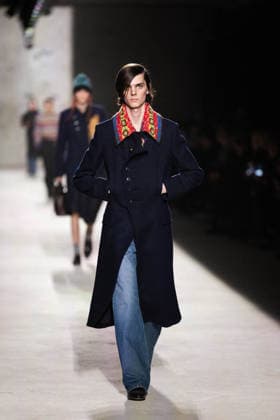 Dries Van Noten - Runway - Paris Fashion Week - Menswear Fall Winter 2026-2027 Models present creations by Dries Van Noten for the Menswear Ready-to-wear Fall-Winter 2026 2027 collection as part of the Men Paris Fashion Week in Paris on January 22, 2026. Photo by Alexis Jumeau ABACAPRESS.COM Paris France  Copyright: xJumeauxAlexis ABACAx