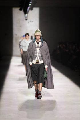 Dries Van Noten - Runway - Paris Fashion Week - Menswear Fall Winter 2026-2027 Models present creations by Dries Van Noten for the Menswear Ready-to-wear Fall-Winter 2026 2027 collection as part of the Men Paris Fashion Week in Paris on January 22, 2026. Photo by Alexis Jumeau ABACAPRESS.COM Paris France  Copyright: xJumeauxAlexis ABACAx