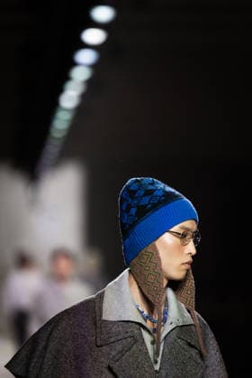 Dries Van Noten - Runway - Paris Fashion Week - Menswear Fall Winter 2026-2027 Models present creations by Dries Van Noten for the Menswear Ready-to-wear Fall-Winter 2026 2027 collection as part of the Men Paris Fashion Week in Paris on January 22, 2026. Photo by Alexis Jumeau ABACAPRESS.COM Paris France  Copyright: xJumeauxAlexis ABACAx