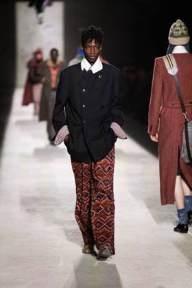 Dries Van Noten - Runway - Paris Fashion Week - Menswear Fall Winter 2026-2027 Models present creations by Dries Van Noten for the Menswear Ready-to-wear Fall-Winter 2026 2027 collection as part of the Men Paris Fashion Week in Paris on January 22, 2026. Photo by Alexis Jumeau ABACAPRESS.COM Paris France  Copyright: xJumeauxAlexis ABACAx