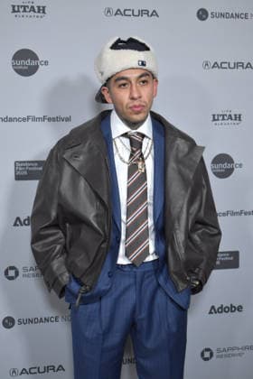 Mexican rapper Eme MalaFe poses during the opening of the Sundance Film Festival in Park City, Utah, United States, 22 January 2026. The film La Cazadora (The Huntress), by Mexican-American director Suzanne Andrews Correa, presented the Sundance Film Festival with a raw look at gender violence in Ciudad Juárez, Mexico, a theme that continues to resonate today with the same urgency as when its protagonist Adriana Paz ( Emilia Pérez ) portrayed it on screen more than a decade ago. Adriana Paz and rapper Eme MalaFe revive the theme of gender violence in Mexico with La Cazadora !ACHTUNG: NUR REDAKTIONELLE NUTZUNG!  Copyright: xMónicaxRubalcavax AME7511 20260123-55019148548_1