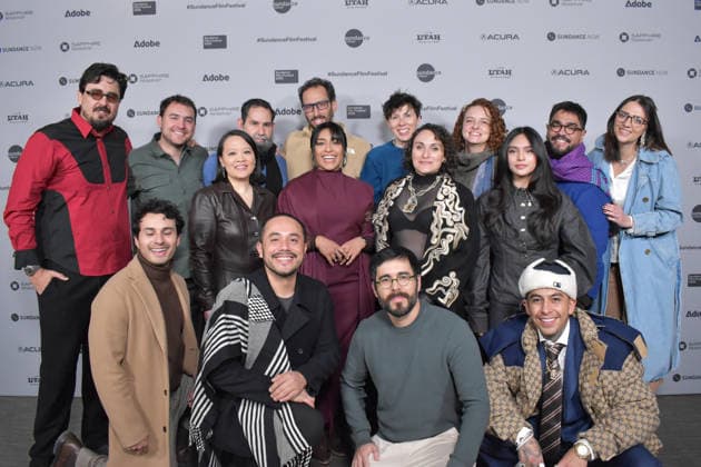 Cast and crew members of the film La Cazadora pose during the opening of the Sundance Film Festival in Park City, Utah, United States, 22 January 2026. The film La Cazadora (The Huntress), by Mexican-American director Suzanne Andrews Correa, presented the Sundance Film Festival with a raw look at gender violence in Ciudad Juárez, Mexico, a theme that continues to resonate today with the same urgency as when its protagonist Adriana Paz ( Emilia Pérez ) portrayed it on screen more than a decade ago. Adriana Paz and rapper Eme MalaFe revive the theme of gender violence in Mexico with La Cazadora !ACHTUNG: NUR REDAKTIONELLE NUTZUNG!  Copyright: xMónicaxRubalcavax AME7512 20260123-55019148551_1