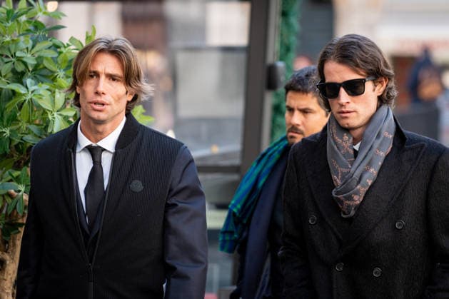 Valentino Garavani s Mortuary Chapel in Rome - 22 Jan 2026 Sean Souza and Anthony Souza arrive at the PM23 exhibition site, where Valentino Garavani, who died on January 20, 2026, is lying in state before the funeral. Rome Italy Copyright: xStefanoxCostantinox xSOPAxImagesx SCOSTANTINO_26CRO0476