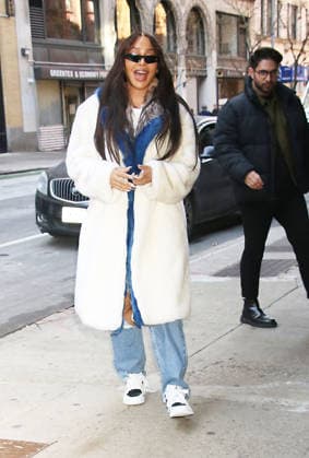 NEW YORK, NY - JANUARY 22: La La Anthony seen exiting Talk Show, Sherri on January 22, 2026 in New York City. Copyright: xRWx