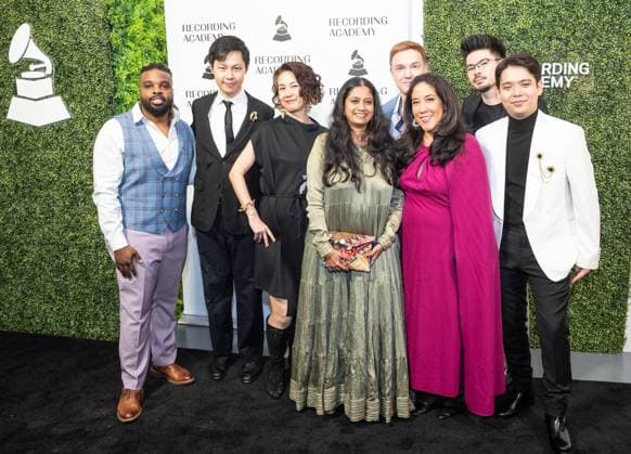 January 22, 2026, Bronx, New York, USA: Fyutch, Han Chen, Haruna Fukazawa, Charu Suri, Jonathan Estabrooks, Flor Bromley, Philip Sheegog, and Jonathan Miron attend Recording Academy New York Chapter Honors 2026 GRAMMY Awards Nominees celebration at Lavan Chelsea in New York, NY on January 22, 2026 Bronx USA - ZUMAr339 20260122_znp_r339_092 Copyright: xLevxRadinx