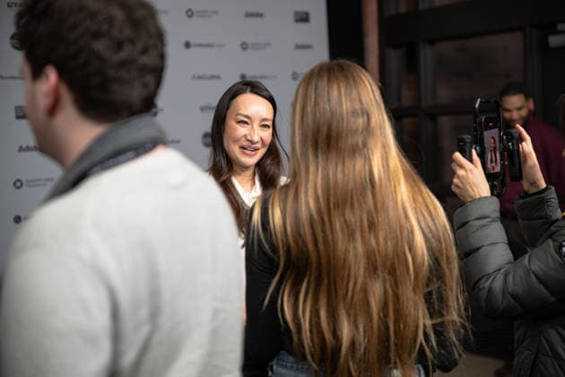 January 22, 2026, Park City, Utah, USA: Sundance Film Festival 2026: Director Joanna Natasegara, of The Disciple, answers questions ahead of the film s premiere. Park City USA - ZUMAi207 20260122_zsp_i207_005 Copyright: xAbramxImanx