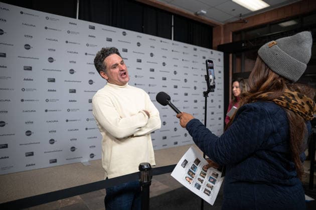 January 22, 2026, Park City, Utah, USA: Sundance Film Festival 2026: Cyrus Bozorgmehr, of The Disciple, answers questions ahead of the film s premiere. Park City USA - ZUMAi207 20260122_zsp_i207_020 Copyright: xAbramxImanx