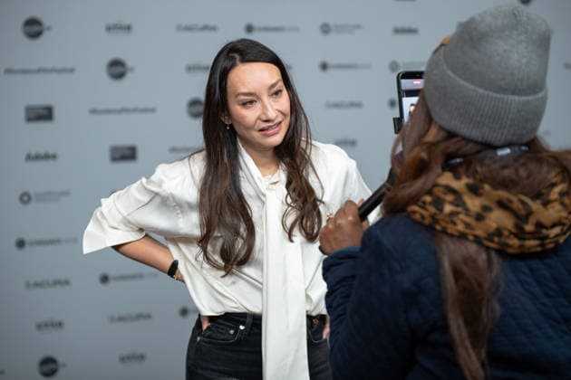January 22, 2026, Park City, Utah, USA: Sundance Film Festival 2026: Director Joanna Natasegara, of The Disciple, answers questions ahead of the film s premiere. Park City USA - ZUMAi207 20260122_zsp_i207_023 Copyright: xAbramxImanx