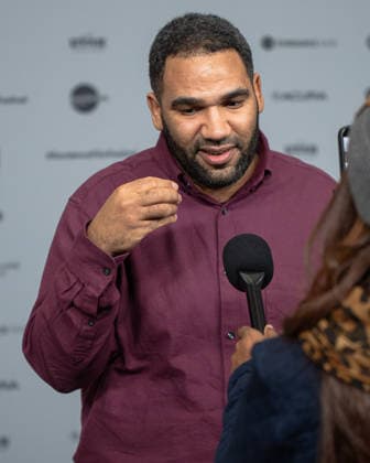 January 22, 2026, Park City, Utah, USA: Sundance Film Festival 2026: Executive Producer David Kimbangi, of The Disciple, answers questions ahead of the film s premiere. Park City USA - ZUMAi207 20260122_zsp_i207_024 Copyright: xAbramxImanx