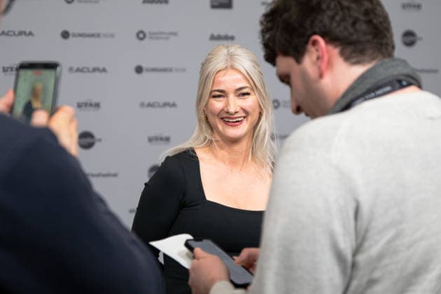 January 22, 2026, Park City, Utah, USA: Sundance Film Festival 2026: Producer Abigail Anketell-Jones, of The Disciple, answers questions ahead of the film s premiere. Park City USA - ZUMAi207 20260122_zsp_i207_042 Copyright: xAbramxImanx