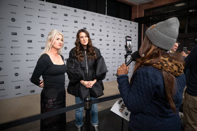 January 22, 2026, Park City, Utah, USA: Sundance Film Festival 2026: Producers Abigail Anketell-Jones and Lauren Dark, of The Disciple, answers questions ahead of the film s premiere. Park City USA - ZUMAi207 20260122_zsp_i207_047 Copyright: xAbramxImanx