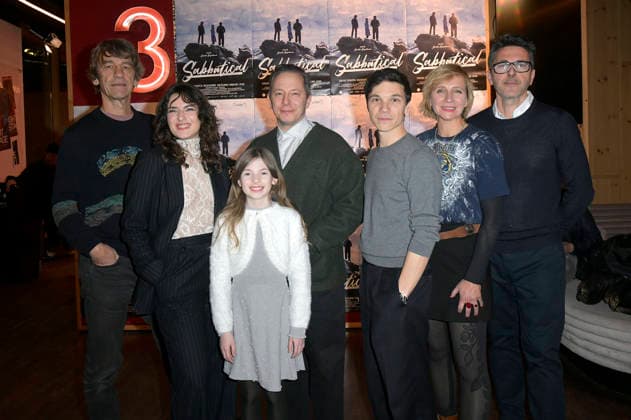 Boris Schönfelder, Seyneb Saleh, Zoe Baier, Trystan Pütter, Sebastian Urzendowsky, Judith Angerbauer and guest at the premiere of the feature film Sabbatical at Delphi Lux Berlin, 22 01 2026 Foto:xM.xBehrensx xFuturexImagex sabbatical_6103