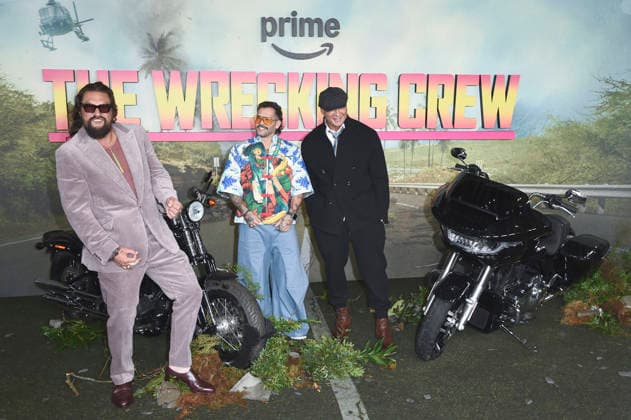 Jason Momoa, Angel Manuel Soto and Dave Bautista at the special screening of the Amazon Prime Video film The Wrecking Crew at Cineworld Leicester Square London, 22 01 2026 Foto:xS.xVasx xFuturexImagex wrecking_6123