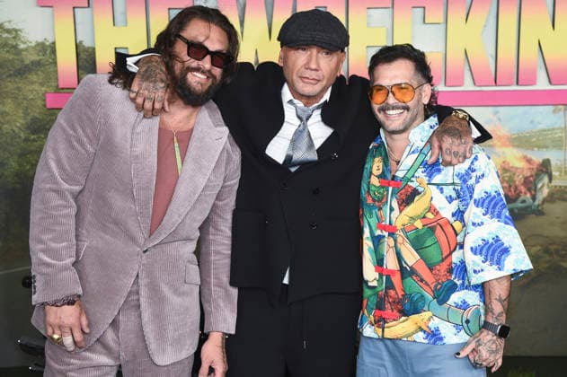 Jason Momoa, Dave Bautista and Angel Manuel Soto at the special screening of the Amazon Prime Video film The Wrecking Crew at Cineworld Leicester Square London, 22 01 2026 Foto:xS.xVasx xFuturexImagex wrecking_6128