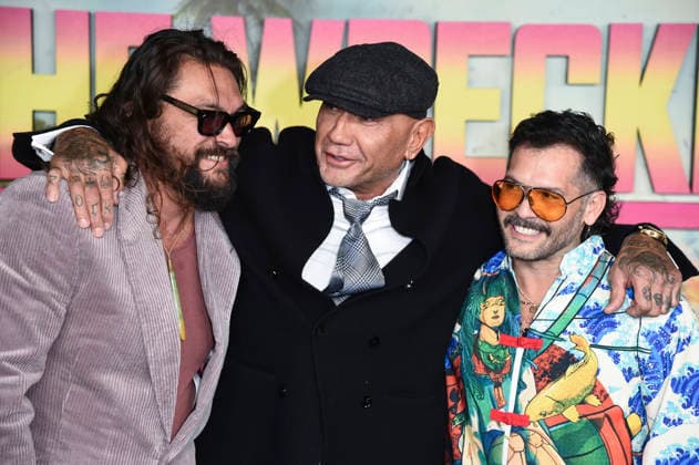 Jason Momoa, Dave Bautista and Angel Manuel Soto at the special screening of the Amazon Prime Video film The Wrecking Crew at Cineworld Leicester Square London, 22 01 2026 Foto:xS.xVasx xFuturexImagex wrecking_6129