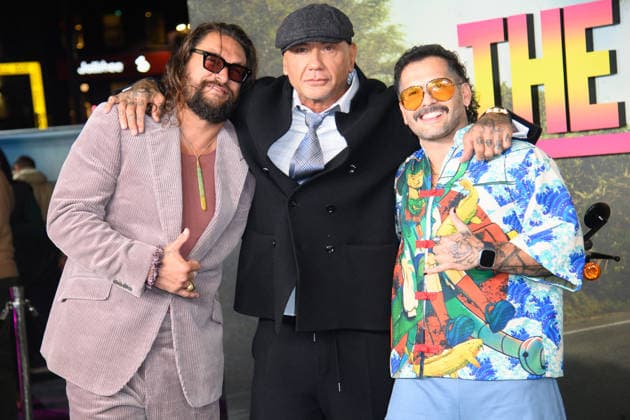 The Wrecking Crew UK Special Screening Arrivals at Cineworld, Leicester Square, London, UK (L-R) - Jason Momoa, Dave Bautista and Angel Manuel Soto attends the UK Special Screening of The Wrecking Crew at Cineworld, Leicester Square, London, England, UK on Thursday 22 January, 2026., Credit:Justin Ng Avalon UK, England, London, Cineworld, Leicester Square Copyright: xJustinxNgx xAvalonx 1068483180