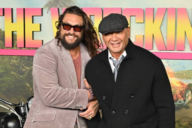 Jason Momoa and Dave Bautista attends The Wrecking Crew - UK Special Screening at Cineworld Leicester Square in London, England. UK. Thursday 22nd January 2026 Copyright: xJamesxWarrenx _FMKIE~O