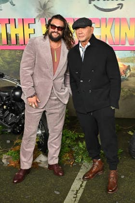 Jason Momoa and Dave Bautista attends The Wrecking Crew - UK Special Screening at Cineworld Leicester Square in London, England. UK. Thursday 22nd January 2026 Copyright: xJamesxWarrenx _FMKIE~Q