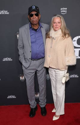 23 January 2026 Los Angeles, California Morgan Freeman, Linda Keena The Los Angeles Screening Of Amazon Prime Video s The Gray House held at The Sherry Lansing Theatre Paramount Pictures Studio Lotl in Los Angeles Photo Credit AdMedia 452448 2026 01 23 CA Los Angeles United States  Copyright: xAdMediax STAR_452448_037