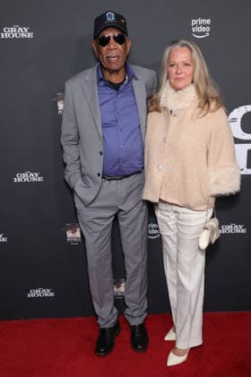 23 January 2026 Los Angeles, California Morgan Freeman, Linda Keena The Los Angeles Screening Of Amazon Prime Video s The Gray House held at The Sherry Lansing Theatre Paramount Pictures Studio Lotl in Los Angeles Photo Credit AdMedia 452448 2026 01 23 CA Los Angeles United States  Copyright: xAdMediax STAR_452448_038