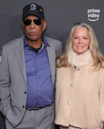 23 January 2026 Los Angeles, California Morgan Freeman, Linda Keena The Los Angeles Screening Of Amazon Prime Video s The Gray House held at The Sherry Lansing Theatre Paramount Pictures Studio Lotl in Los Angeles Photo Credit AdMedia 452448 2026 01 23 CA Los Angeles United States  Copyright: xAdMediax STAR_452448_042