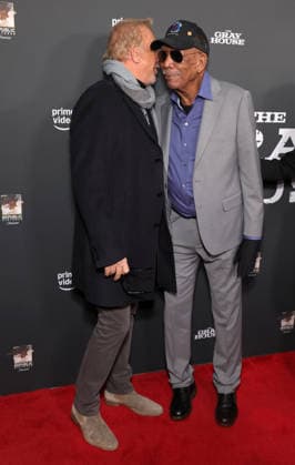 23 January 2026 Los Angeles, California Kevin Costner, Morgan Freeman The Los Angeles Screening Of Amazon Prime Video s The Gray House held at The Sherry Lansing Theatre Paramount Pictures Studio Lotl in Los Angeles Photo Credit AdMedia 452448 2026 01 23 CA Los Angeles United States  Copyright: xAdMediax STAR_452448_074