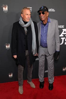 23 January 2026 Los Angeles, California Kevin Costner, Morgan Freeman The Los Angeles Screening Of Amazon Prime Video s The Gray House held at The Sherry Lansing Theatre Paramount Pictures Studio Lotl in Los Angeles Photo Credit AdMedia 452448 2026 01 23 CA Los Angeles United States  Copyright: xAdMediax STAR_452448_076