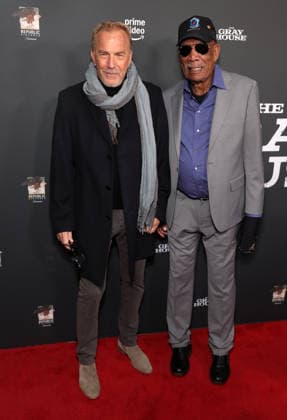 23 January 2026 Los Angeles, California Kevin Costner, Morgan Freeman The Los Angeles Screening Of Amazon Prime Video s The Gray House held at The Sherry Lansing Theatre Paramount Pictures Studio Lotl in Los Angeles Photo Credit AdMedia 452448 2026 01 23 CA Los Angeles United States  Copyright: xAdMediax STAR_452448_077