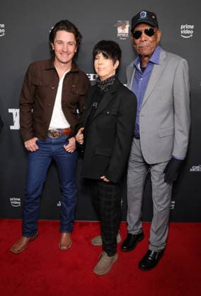 23 January 2026 Los Angeles, California Drake Milligan, Diane Warren, Morgan Freeman The Los Angeles Screening Of Amazon Prime Video s The Gray House held at The Sherry Lansing Theatre Paramount Pictures Studio Lotl in Los Angeles Photo Credit AdMedia 452448 2026 01 23 CA Los Angeles United States  Copyright: xAdMediax STAR_452448_085