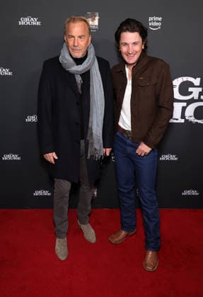 23 January 2026 Los Angeles, California Kevin Costner, Drake Milligan The Los Angeles Screening Of Amazon Prime Video s The Gray House held at The Sherry Lansing Theatre Paramount Pictures Studio Lotl in Los Angeles Photo Credit AdMedia 452448 2026 01 23 CA Los Angeles United States  Copyright: xAdMediax STAR_452448_117