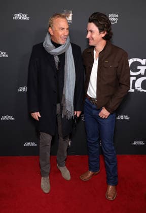 23 January 2026 Los Angeles, California Kevin Costner, Drake Milligan The Los Angeles Screening Of Amazon Prime Video s The Gray House held at The Sherry Lansing Theatre Paramount Pictures Studio Lotl in Los Angeles Photo Credit AdMedia 452448 2026 01 23 CA Los Angeles United States  Copyright: xAdMediax STAR_452448_118
