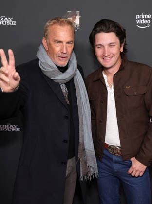 23 January 2026 Los Angeles, California Kevin Costner, Drake Milligan The Los Angeles Screening Of Amazon Prime Video s The Gray House held at The Sherry Lansing Theatre Paramount Pictures Studio Lotl in Los Angeles Photo Credit AdMedia 452448 2026 01 23 CA Los Angeles United States  Copyright: xAdMediax STAR_452448_124