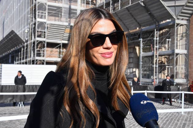 Rome, Death of Valentino Garavani - Funeral in the Basilica of Santa Maria degli Angeli e dei Martiri - Pictured: Bianca Brandolini D Adda  Copyright: xVincenzoxLandix xipa-agency.netx xD AngeloxD AvanzoxLandix IPA_Agency_IPA70449892