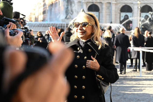 Rome, Death of Valentino Garavani - Funeral in the Basilica of Santa Maria degli Angeli e dei Martiri - Pictured: Francesca Lo Schiavo  Copyright: xMaurizioxD Avanzox xipa-agency.netx xD AngeloxD AvanzoxLandix IPA_Agency_IPA70449972