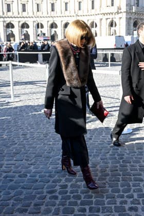 Rome, Death of Valentino Garavani - Funeral in the Basilica of Santa Maria degli Angeli e dei Martiri - Pictured: Anna Wintour  Copyright: xMaurizioxD Avanzox xipa-agency.netx xD AngeloxD AvanzoxLandix IPA_Agency_IPA70450001