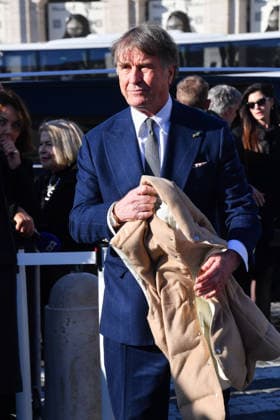 Rome, Death of Valentino Garavani - Funeral in the Basilica of Santa Maria degli Angeli e dei Martiri - Pictured: Brunello Cucinelli  Copyright: xVincenzoxLandix xipa-agency.netx xD AngeloxD AvanzoxLandix IPA_Agency_IPA70450074