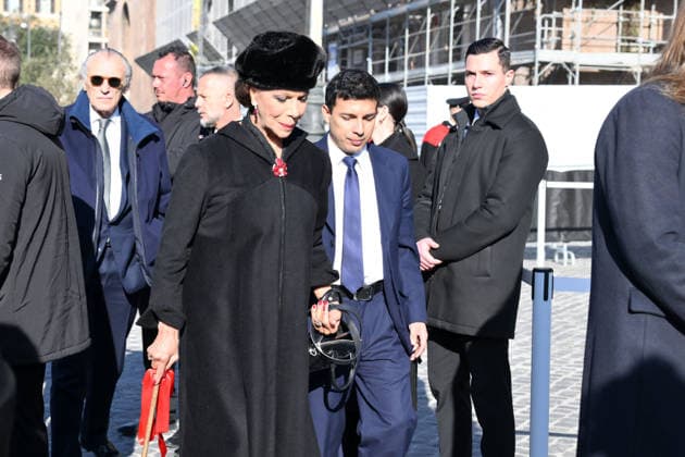 News - Funerali di Valentino Garavani Marisela Federici during Valentino Garavani s Funeral 2026 on Jan 23, 2026 in Rome, Italy. during Funerali di Valentino Garavani, News in Roma, Italy, January 23 2026 Roma Roma Italy Copyright: xRobertoxRamacciax xLiveMediax LPN_2255240