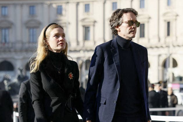 Valentino Funeral Arrivals - Rome Natalia Vodianova and Antoine Arnault arriving at Valentino Garavani s funeral at the Basilica Santa Maria degli Angeli e dei Martiri in Rome, Italy on January 23 2026. Italian fashion designer Valentino Garavani died at the age of 93 in Rome on January 19. Photo by Marco Pionavotto ABACAPRESS.COM Rome Italy  Copyright: xPiovanottoxMarco ABACAx