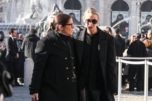 Rome, Death of Valentino Garavani - Funeral in the Basilica of Santa Maria degli Angeli e dei Martiri - In the photo: Eleonora abbagnato  Copyright: xMaurizioxD Avanzox xipa-agency.netx xD AngeloxD AvanzoxLandix IPA_Agency_IPA70451046