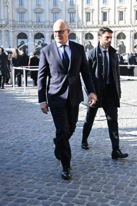 Rome, Death of Valentino Garavani - Funeral in the Basilica of Santa Maria degli Angeli e dei Martiri - In the photo: Roberto Gulatieri  Copyright: xMaurizioxD Avanzox xipa-agency.netx xD AngeloxD AvanzoxLandix IPA_Agency_IPA70451065